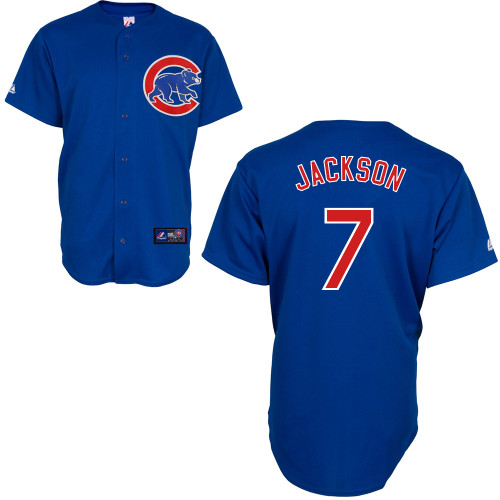 Brett Jackson #7 MLB Jersey-Chicago Cubs Men's Authentic Alternate 2 Blue Baseball Jersey